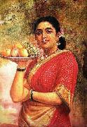 Raja Ravi Varma The Maharashtrian Lady painting